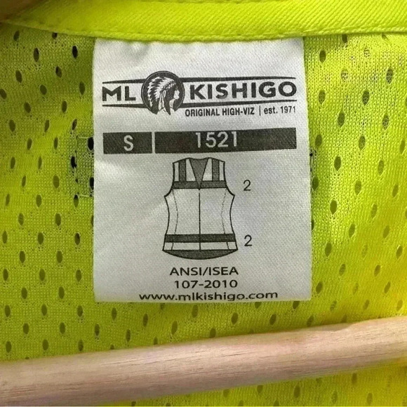 ML Kishigo Ladies Mesh Safety Vest Class 2 ANSI 107| Safety Yellow | SZ Small - Picture 9 of 10